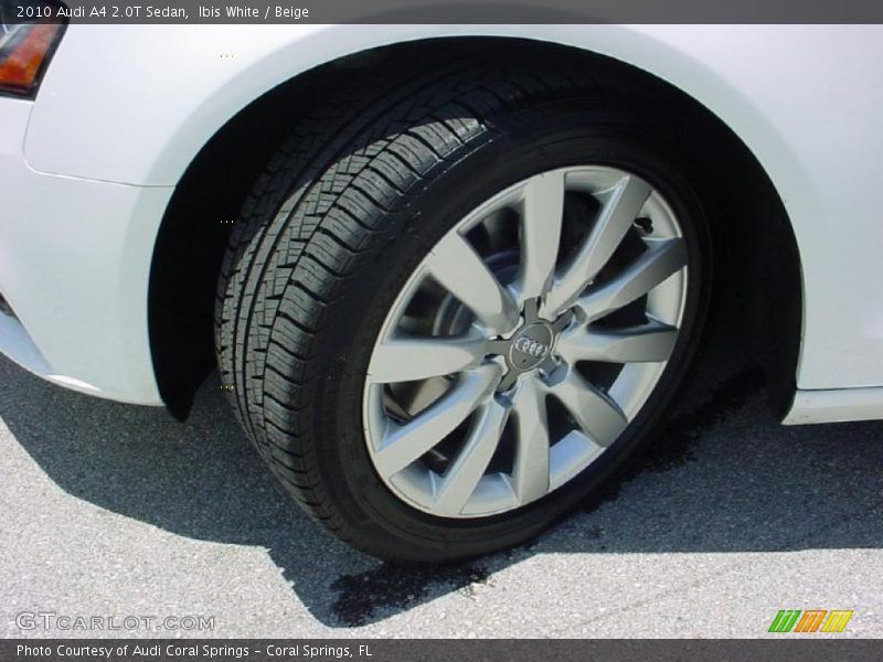 Ibis White / Beige 2010 Audi A4 2.0T Sedan
