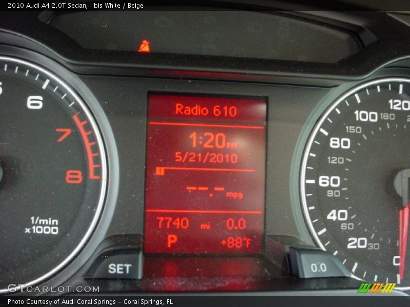 Ibis White / Beige 2010 Audi A4 2.0T Sedan