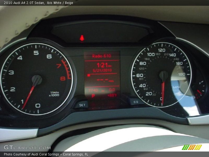Ibis White / Beige 2010 Audi A4 2.0T Sedan