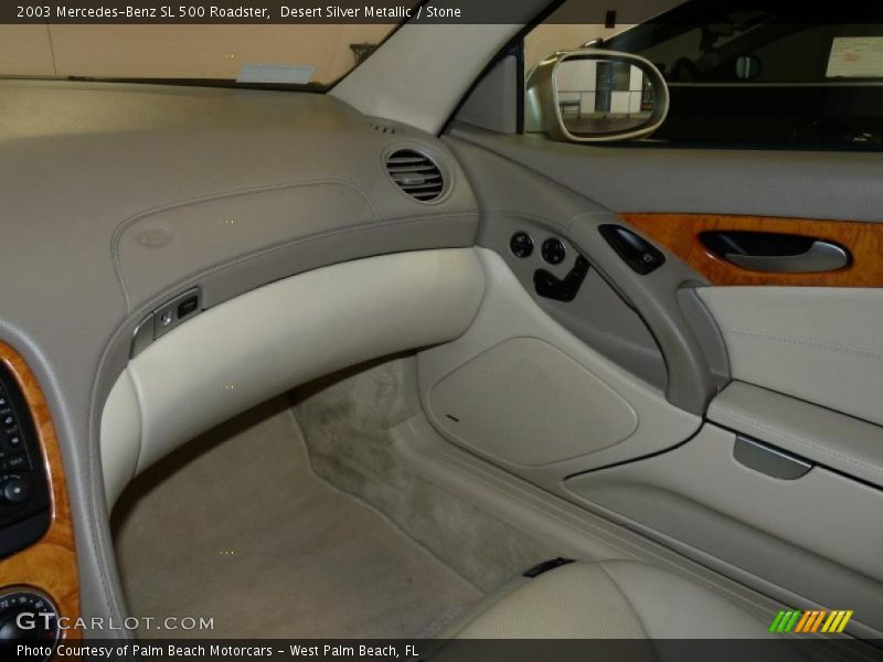 Desert Silver Metallic / Stone 2003 Mercedes-Benz SL 500 Roadster