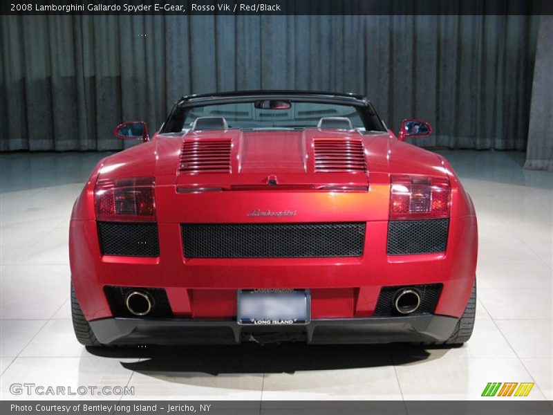 Rosso Vik / Red/Black 2008 Lamborghini Gallardo Spyder E-Gear