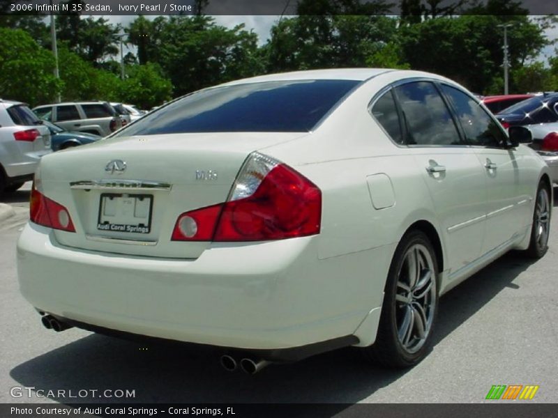 Ivory Pearl / Stone 2006 Infiniti M 35 Sedan