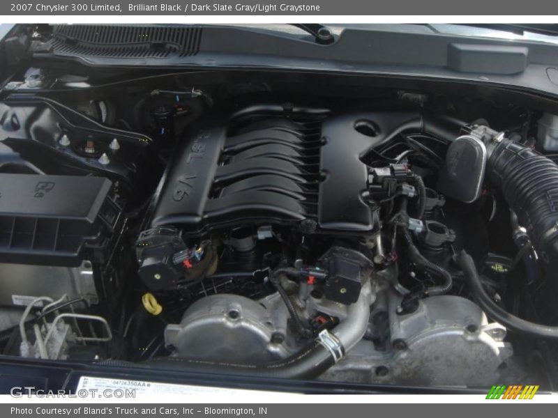 Brilliant Black / Dark Slate Gray/Light Graystone 2007 Chrysler 300 Limited
