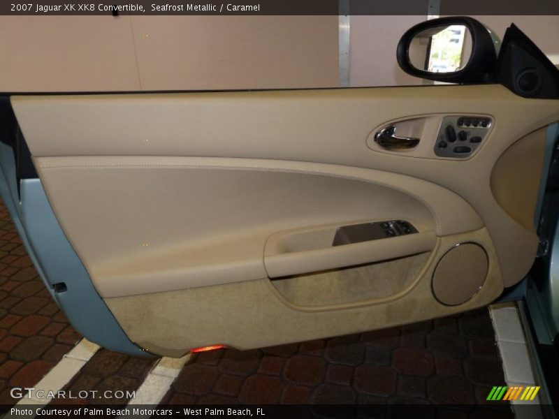 Seafrost Metallic / Caramel 2007 Jaguar XK XK8 Convertible
