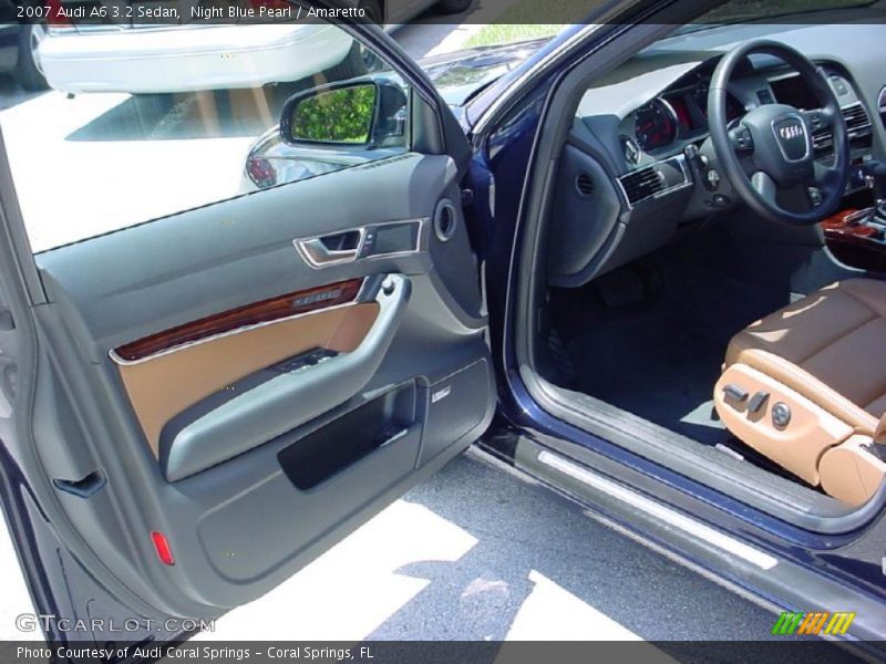 Night Blue Pearl / Amaretto 2007 Audi A6 3.2 Sedan