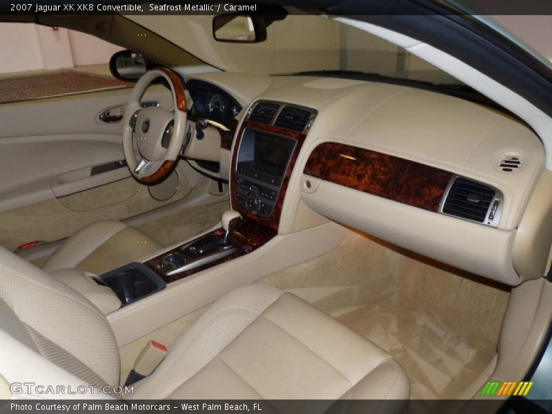 Seafrost Metallic / Caramel 2007 Jaguar XK XK8 Convertible