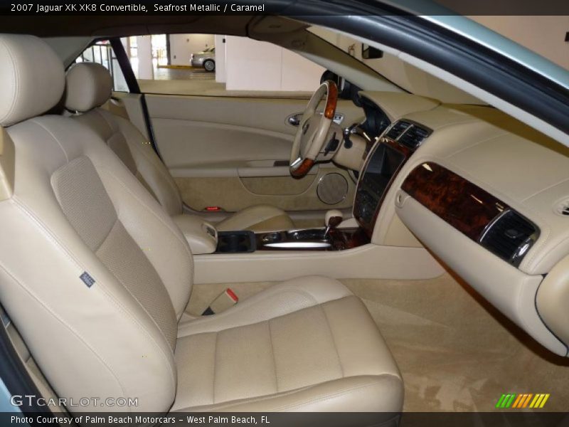 Seafrost Metallic / Caramel 2007 Jaguar XK XK8 Convertible