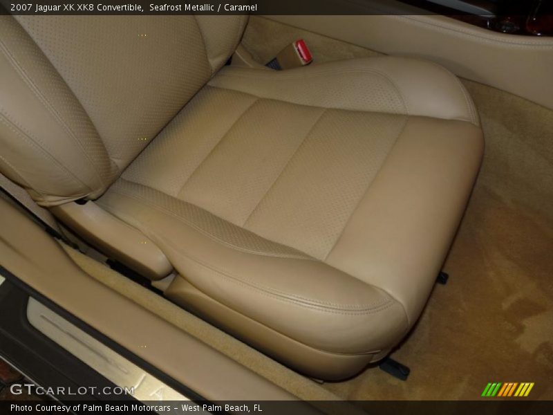 Seafrost Metallic / Caramel 2007 Jaguar XK XK8 Convertible
