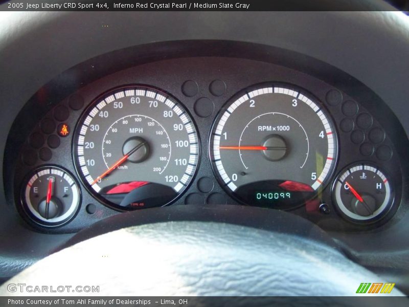 Inferno Red Crystal Pearl / Medium Slate Gray 2005 Jeep Liberty CRD Sport 4x4