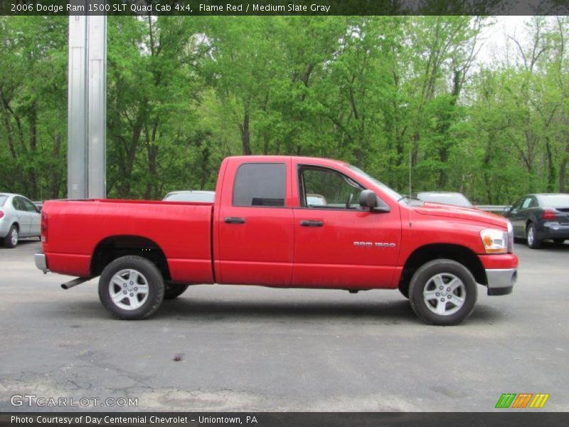 Flame Red / Medium Slate Gray 2006 Dodge Ram 1500 SLT Quad Cab 4x4