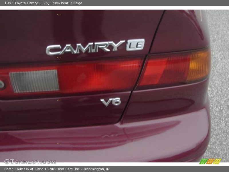 Ruby Pearl / Beige 1997 Toyota Camry LE V6