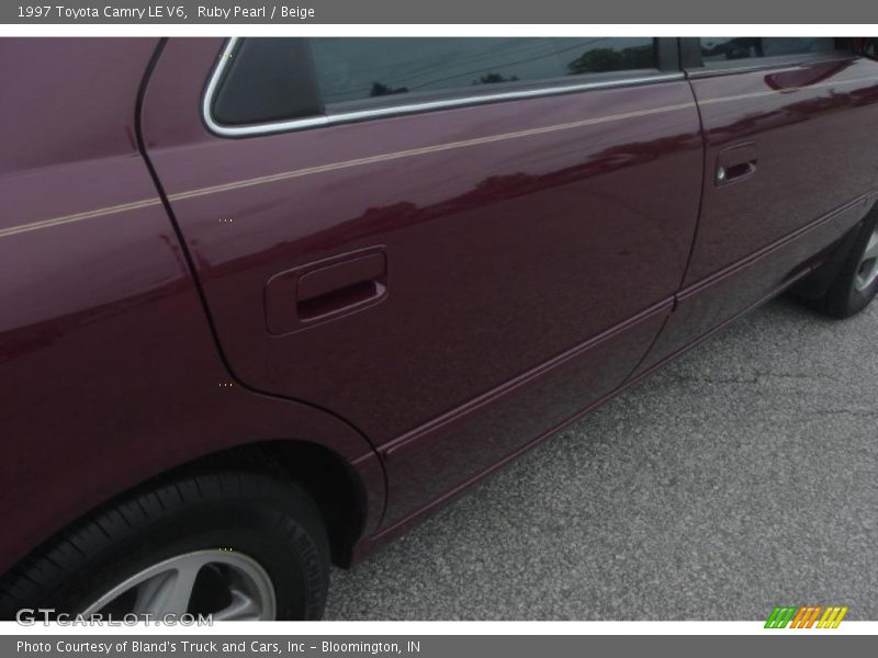 Ruby Pearl / Beige 1997 Toyota Camry LE V6