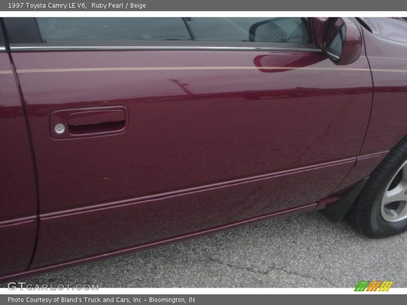 Ruby Pearl / Beige 1997 Toyota Camry LE V6