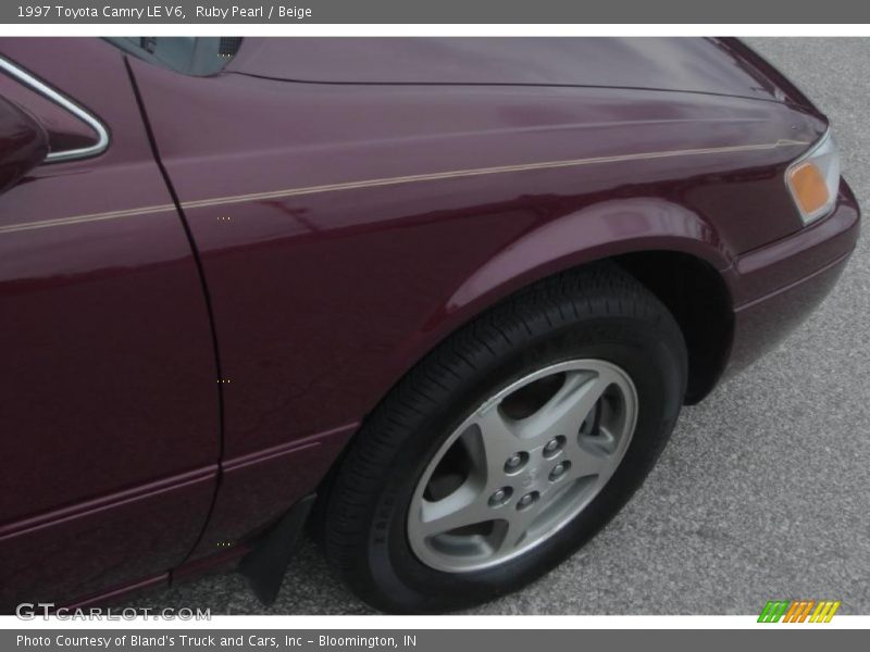 Ruby Pearl / Beige 1997 Toyota Camry LE V6