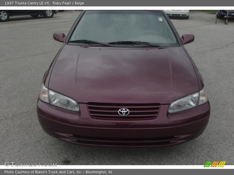 Ruby Pearl / Beige 1997 Toyota Camry LE V6