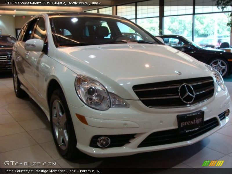 Arctic White / Black 2010 Mercedes-Benz R 350 4Matic