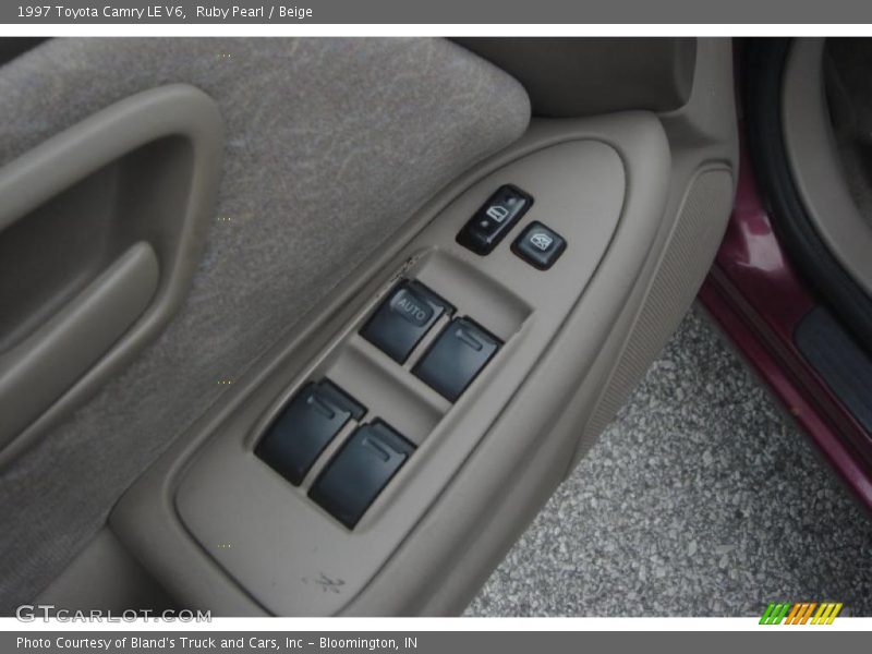 Ruby Pearl / Beige 1997 Toyota Camry LE V6