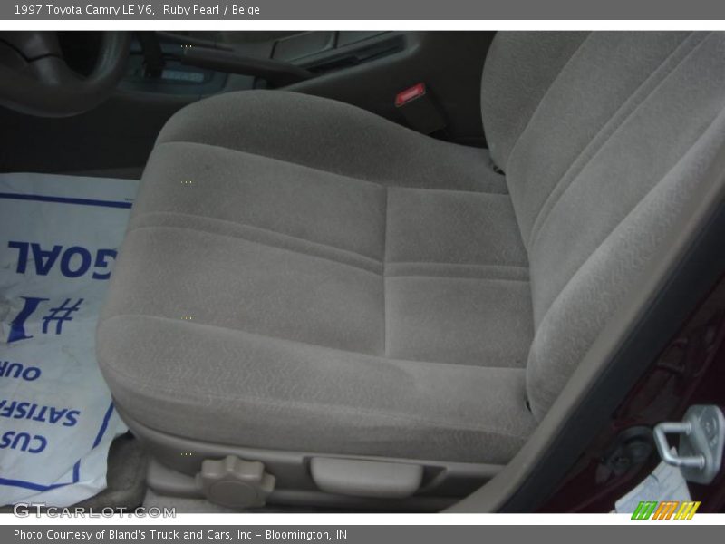 Ruby Pearl / Beige 1997 Toyota Camry LE V6