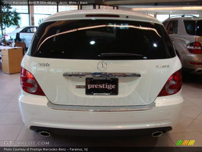 Arctic White / Black 2010 Mercedes-Benz R 350 4Matic