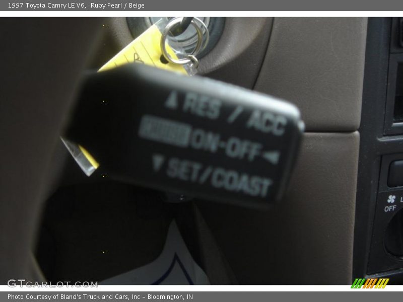 Ruby Pearl / Beige 1997 Toyota Camry LE V6