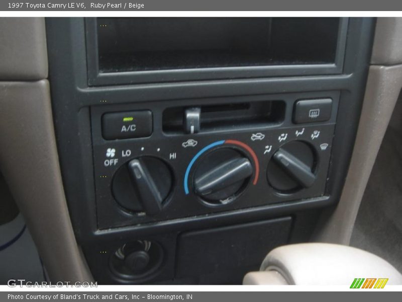 Ruby Pearl / Beige 1997 Toyota Camry LE V6