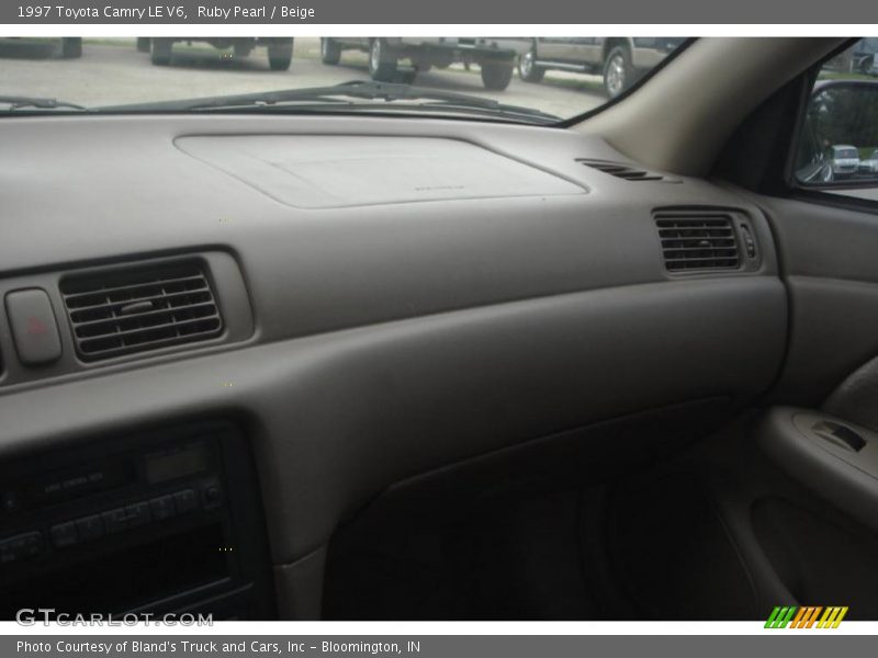 Ruby Pearl / Beige 1997 Toyota Camry LE V6