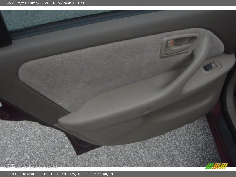 Ruby Pearl / Beige 1997 Toyota Camry LE V6