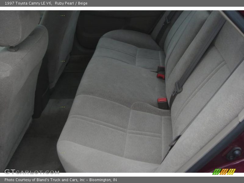 Ruby Pearl / Beige 1997 Toyota Camry LE V6