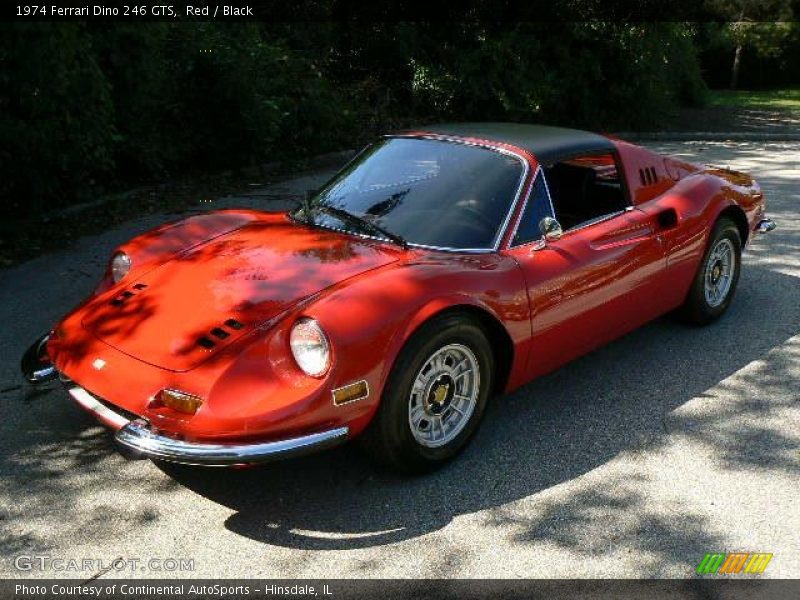 Front 3/4 View of 1974 Dino 246 GTS