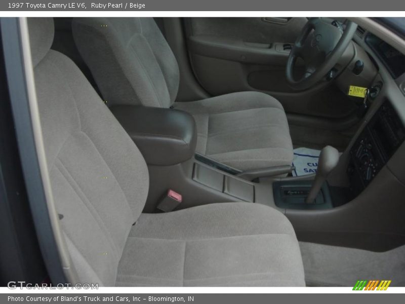 Ruby Pearl / Beige 1997 Toyota Camry LE V6