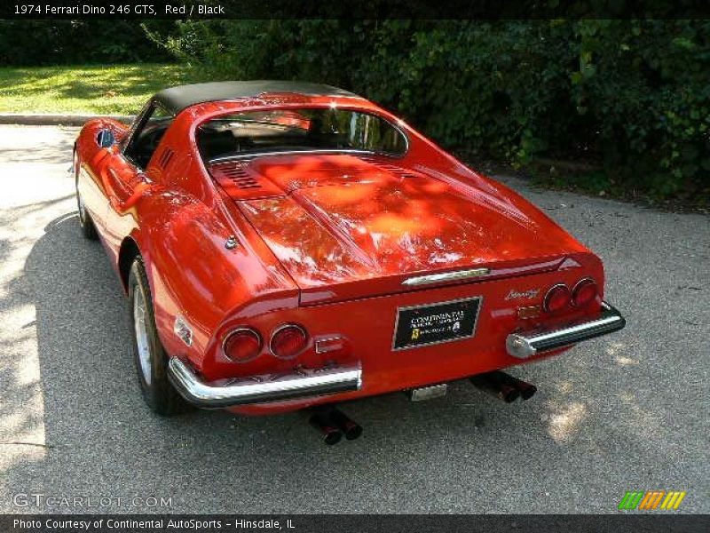 Red / Black 1974 Ferrari Dino 246 GTS