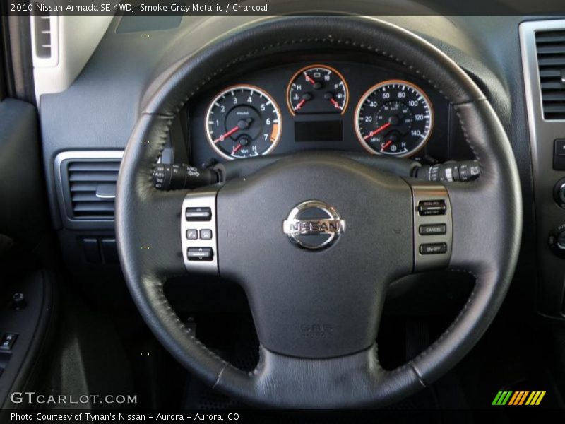 Smoke Gray Metallic / Charcoal 2010 Nissan Armada SE 4WD