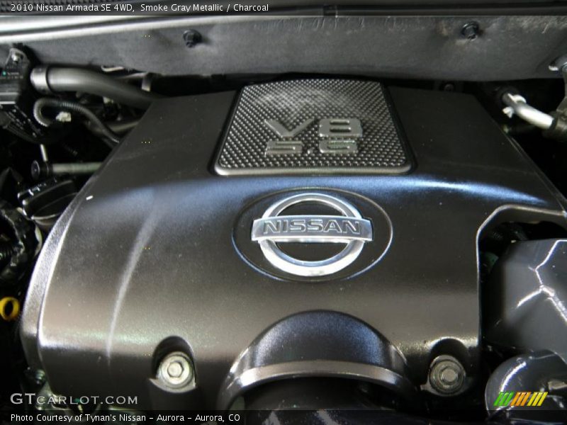 Smoke Gray Metallic / Charcoal 2010 Nissan Armada SE 4WD