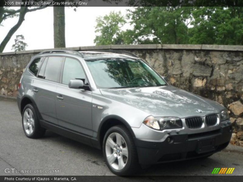 Silver Gray Metallic / Grey 2005 BMW X3 3.0i