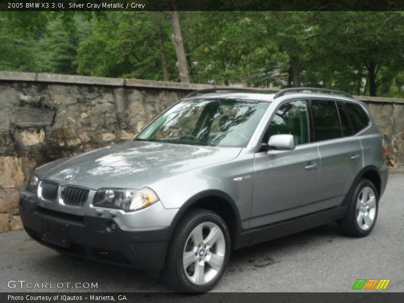 Silver Gray Metallic / Grey 2005 BMW X3 3.0i