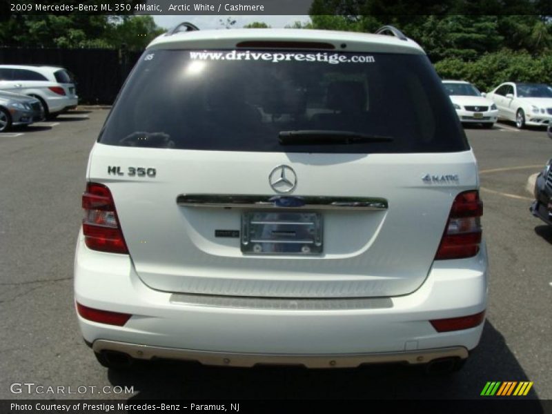 Arctic White / Cashmere 2009 Mercedes-Benz ML 350 4Matic