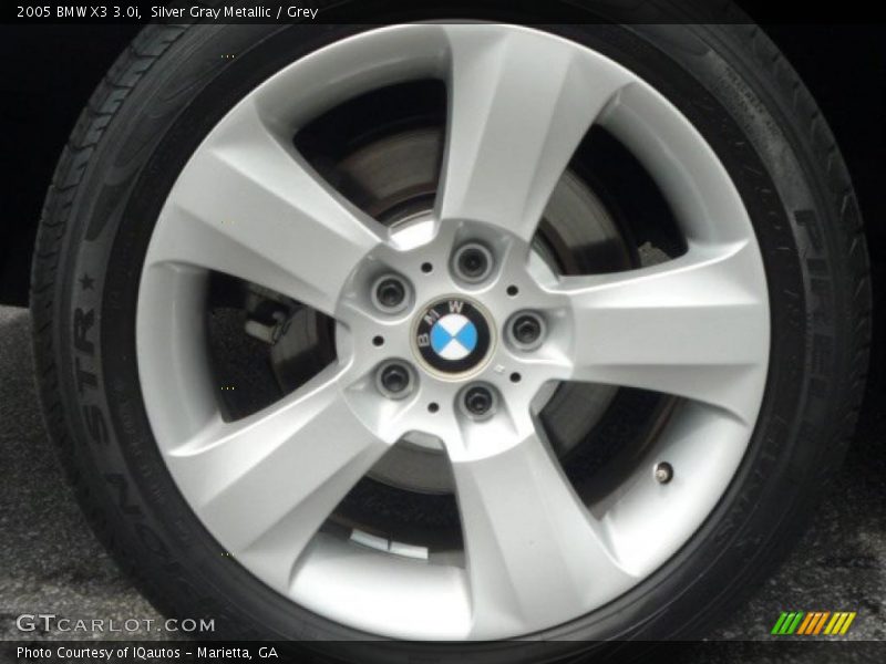 Silver Gray Metallic / Grey 2005 BMW X3 3.0i