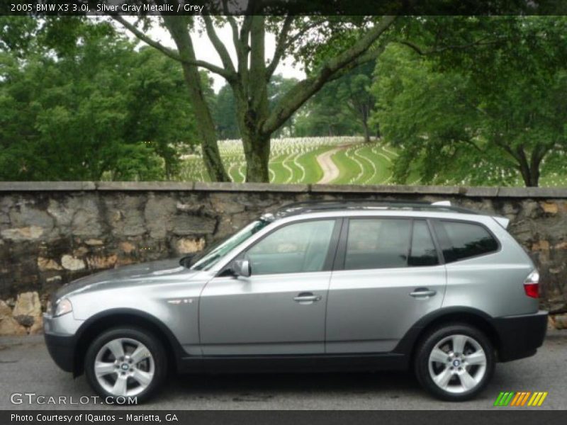 Silver Gray Metallic / Grey 2005 BMW X3 3.0i