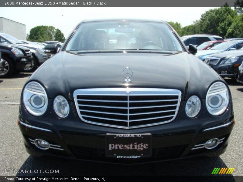 Black / Black 2008 Mercedes-Benz E 350 4Matic Sedan