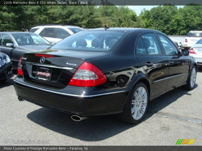 Black / Black 2008 Mercedes-Benz E 350 4Matic Sedan