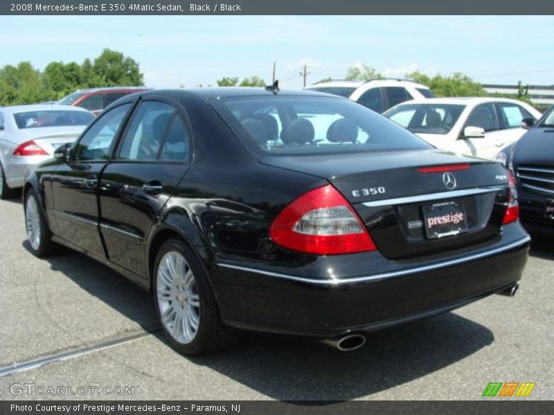 Black / Black 2008 Mercedes-Benz E 350 4Matic Sedan