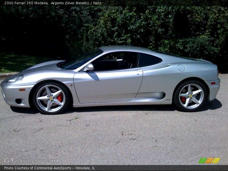 Argento (Silver Metallic) / Nero 2000 Ferrari 360 Modena