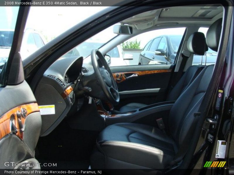Black / Black 2008 Mercedes-Benz E 350 4Matic Sedan