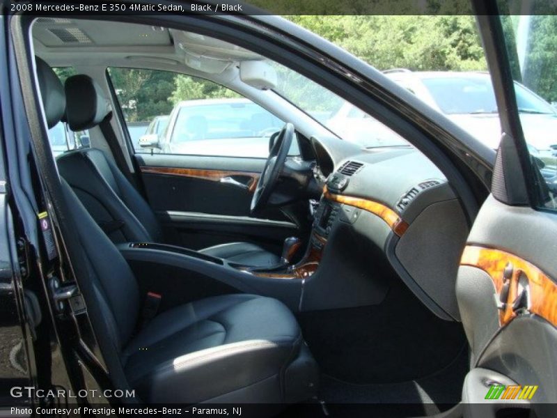 Black / Black 2008 Mercedes-Benz E 350 4Matic Sedan