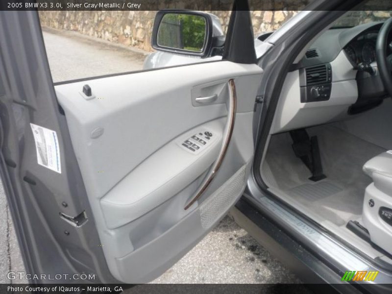 Silver Gray Metallic / Grey 2005 BMW X3 3.0i