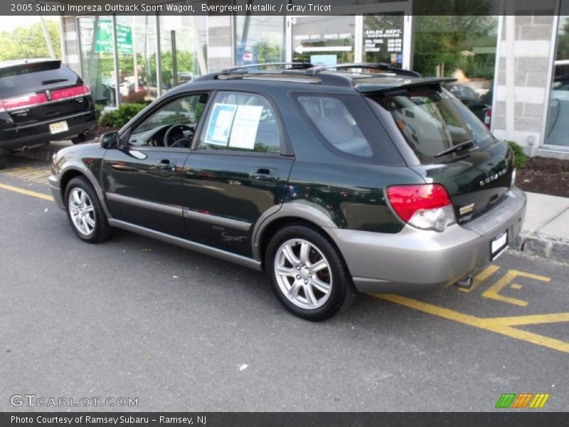 Evergreen Metallic / Gray Tricot 2005 Subaru Impreza Outback Sport Wagon