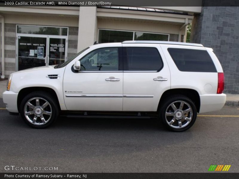 White Diamond / Ebony/Ebony 2009 Cadillac Escalade AWD