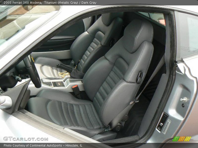 Titanium (Metallic Gray) / Dark Gray 2003 Ferrari 360 Modena