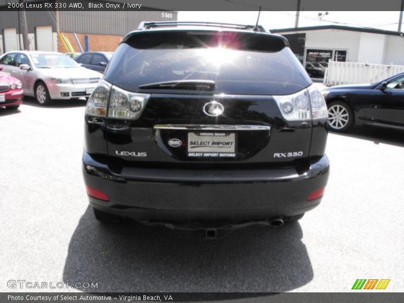 Black Onyx / Ivory 2006 Lexus RX 330 AWD
