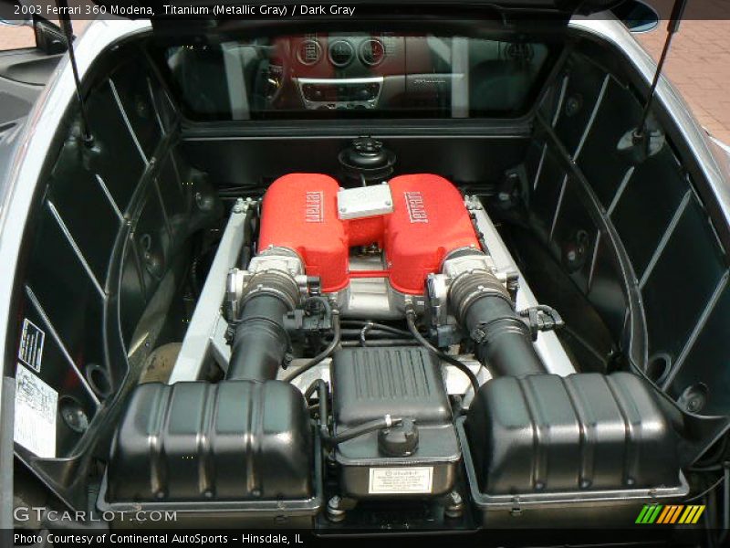 Titanium (Metallic Gray) / Dark Gray 2003 Ferrari 360 Modena